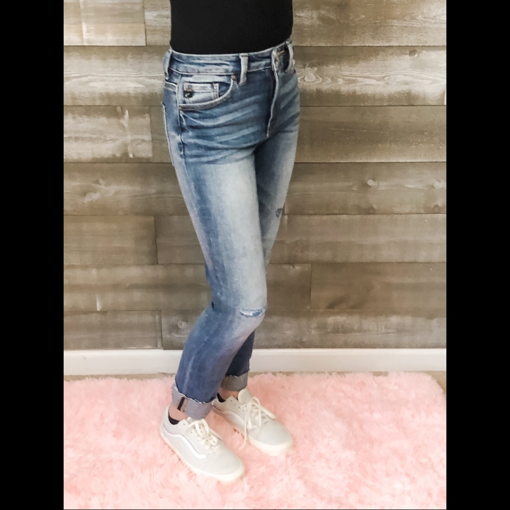 Brand New Kancan cuffed straight leg jean - Picture 6 of 13